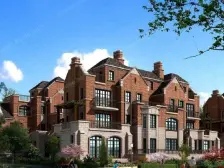 中金天然河道+法式联排精装别墅+南北双花园