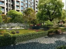 新上小高层非顶楼高区,采光早8晚4,空调和地暖 车位