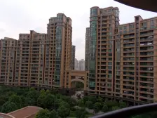 小区中心位置,游泳池旁,客厅挑高5米,景观四房户型板正